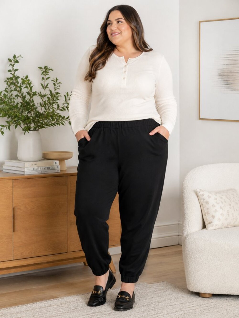 Velvet Graham Spencer Monterey Ponte Jogger Pants Black 2X NWT
